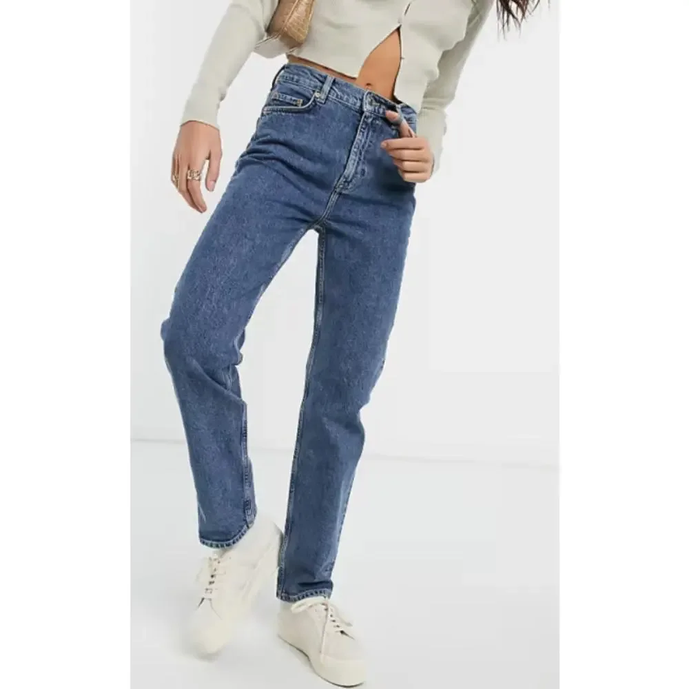 & Other Stories 'Favourite' Blue Cut Denim Jeans Size 27/30